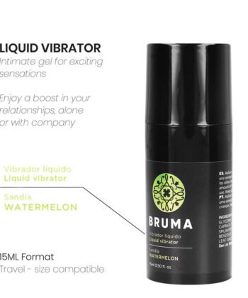 BRUMA - VIBRADOR LÍQUIDO ULTRA DESLIZANTE MELANCIA 15 ML - Image 3