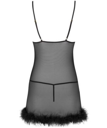 Visão alternativa de LIVCO CORSETTI FASHION - ZERUNAM SET BABYDOLL + TANGA NEGRO