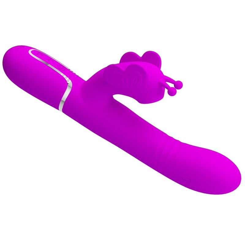 PRETTY LOVE - VIBRADOR COELHO MULTIFUNÇÕES 4 EM 1 BORBOLETE FÚCSIA - Image 3