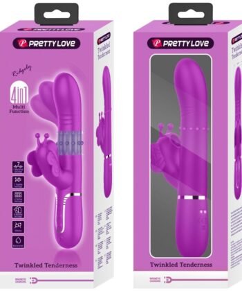 Visão alternativa de PRETTY LOVE - VIBRADOR COELHO MULTIFUNÇÕES 4 EM 1 BORBOLETE FÚCSIA