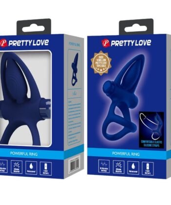 Visão alternativa de PRETTY LOVE – ANEL PENIANO DUPLO COM VIBRAÇÃO E ESTIMULADOR