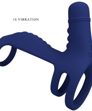 PRETTY LOVE - ANEL VIBRANTE ELISH COM EXTENSO AZUL - Image 4