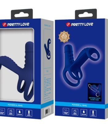PRETTY LOVE - ANEL VIBRANTE ELISH COM EXTENSO AZUL