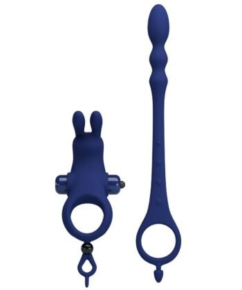 Visão alternativa de PRETTY LOVE - AYAD ANEL VIBRADOR COELHO COM PLUG AZUL