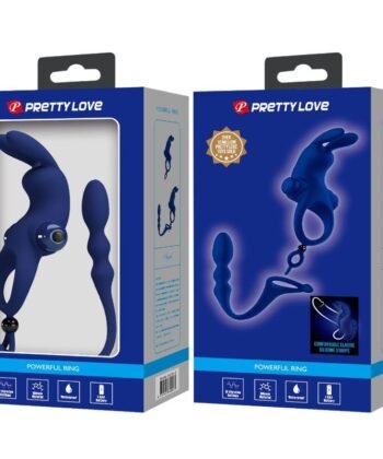 PRETTY LOVE - AYAD ANEL VIBRADOR COELHO COM PLUG AZUL