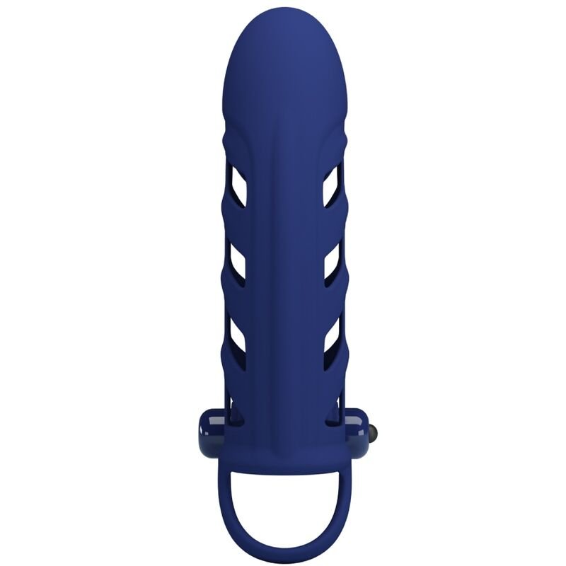 PRETTY LOVE - ALTAF ANEL VIBRADOR COM BAINHA DE SILICONE AZUL - Imagem 3