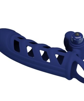 PRETTY LOVE - ALTAF ANEL VIBRADOR COM BAINHA DE SILICONE AZUL