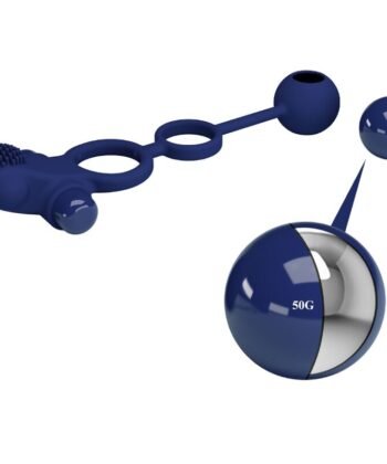 PRETTY LOVE - REMINGTON ANEL VIBRADOR DUPLO COM PLUG AZUL