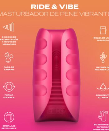 Visão alternativa de MASTURBADOR VIBRADOR DUREX -TOY RIDE & VIBE