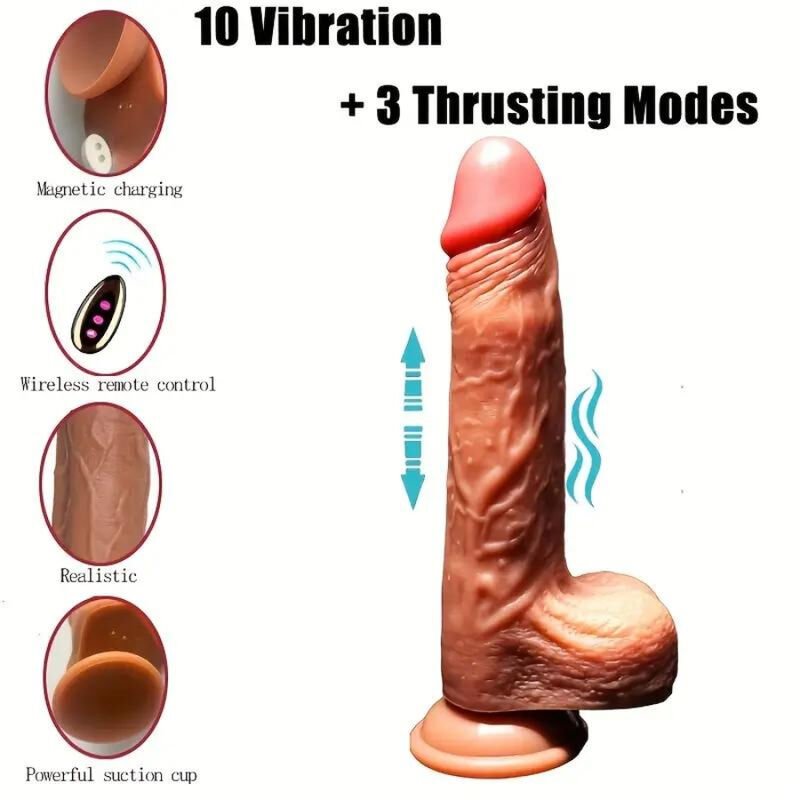 ARMONY - VIBRADOR DILDO REALÍSTICO E CONTROLE REMOTO 22.5 CM - Image 4