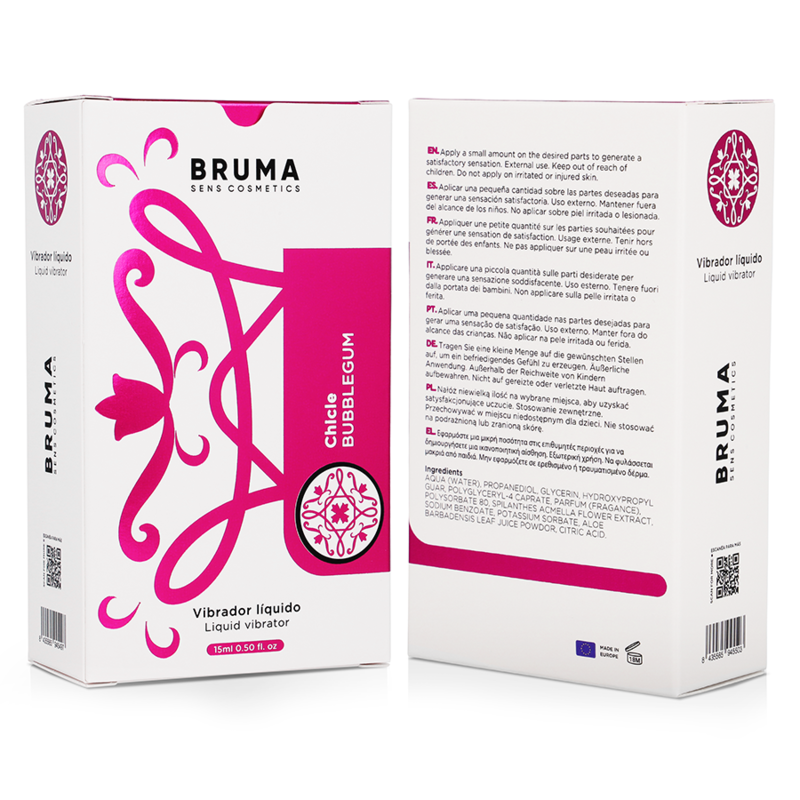BRUMA - VIBRADOR LÍQUIDO ULTRA DESLIZANTE BUBBLEGUM 15 ML - Imagem 5