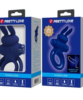 Visão alternativa de PRETTY LOVE - DAREY ANEL VIBRANTE DUPLO COELHO AZUL