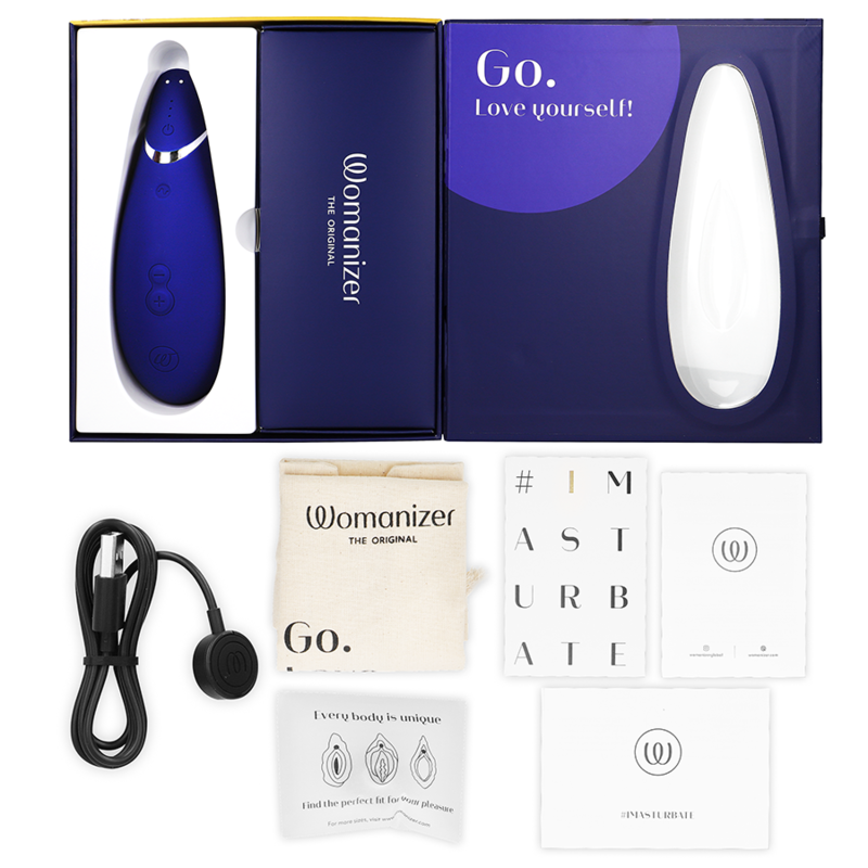 WOMANIZER - PREMIUM 2 ESTIMULADOR CLITORIAL BLUEBERRY - Imagem 3