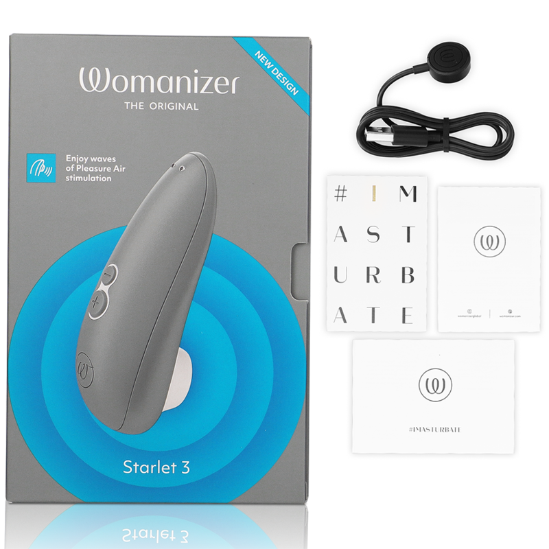 WOMANIZER - STARLET 3 CLITORAL STIMULATOR GREY - Imagem 4