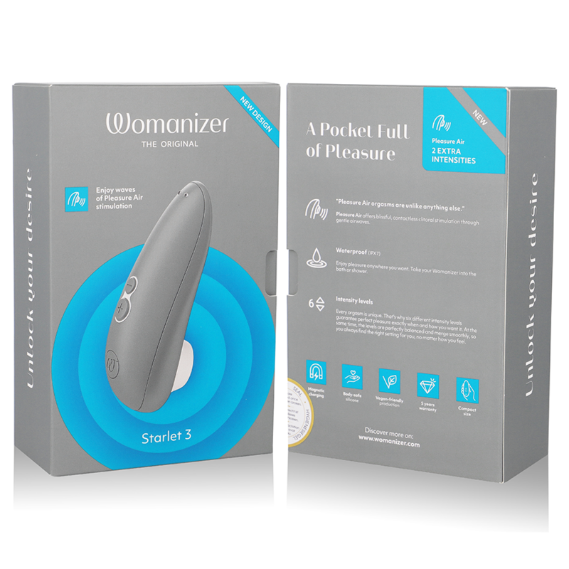 WOMANIZER - STARLET 3 CLITORAL STIMULATOR GREY - Imagem 2