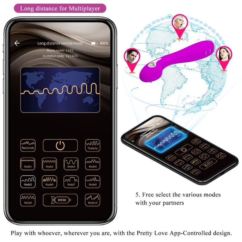 PRETTY LOVE - HECTOR ELECTROSHOCK VIBRADOR APLICATIVO GRATUITO VIOLETA - Image 5