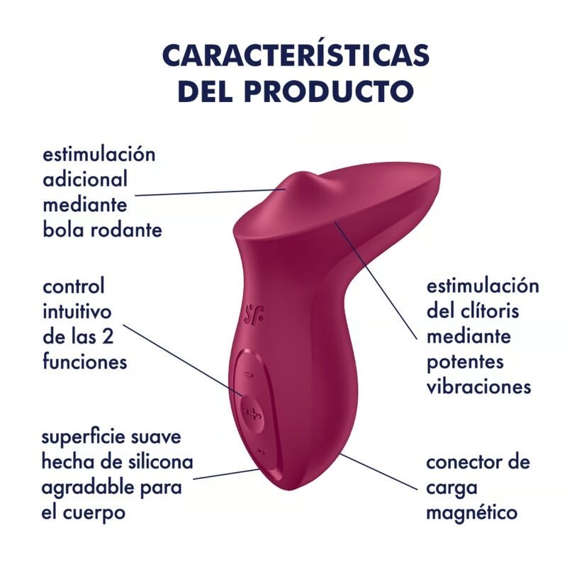SATISFYER - VIBRADOR EXCITERRR LAY-ON CLITÓRIS FÚCSIA - Image 3