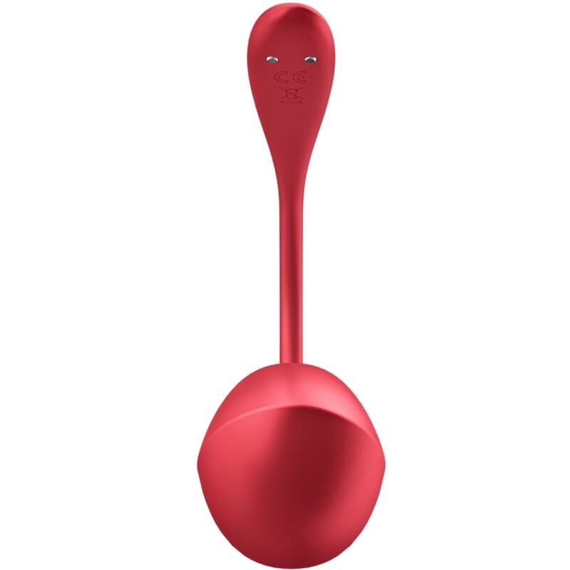 SATISFYER - SHINY PETAL ESTIMULADOR DE CONTROLE REMOTO G POINT VERMELHO APLICATIVO GRATUITO - Imagem 2