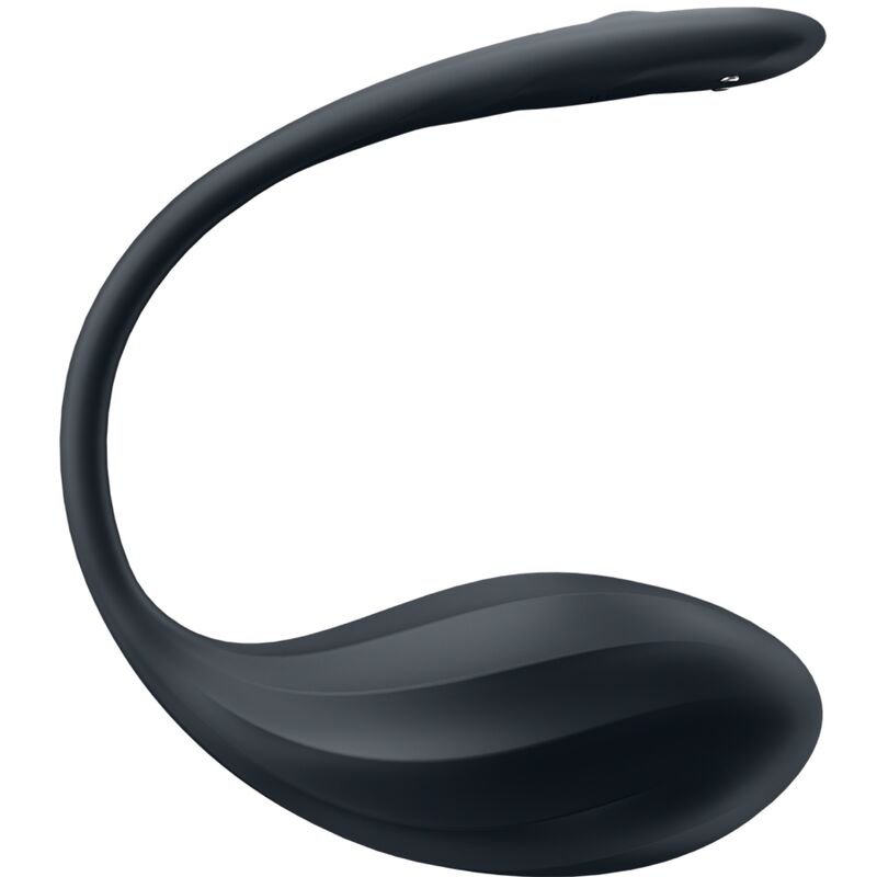 SATISFYER - RIBBED PETAL ESTIMULADOR DE PONTO G CONTROLE REMOTO PRETO APLICATIVO GRATUITO - Imagem 4
