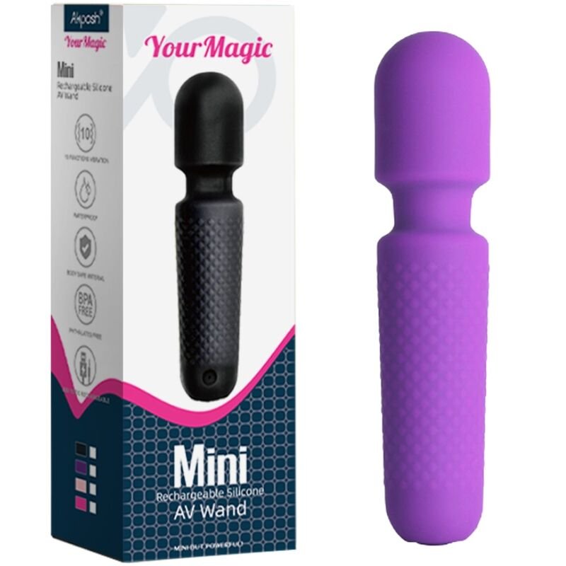 ARMONY - YOUR MAGIC MASSAGER E VIBRADOR RECARREGÁVEL 10 VIBRAÇÕES VARINHA PONTOS ROXO - Image 3