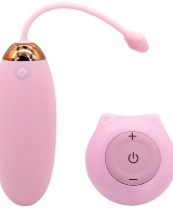 ARMONY - KITTY FUN EGG VIBRADOR CONTROLE REMOTO 10 VIBRAÇÕES ROSA