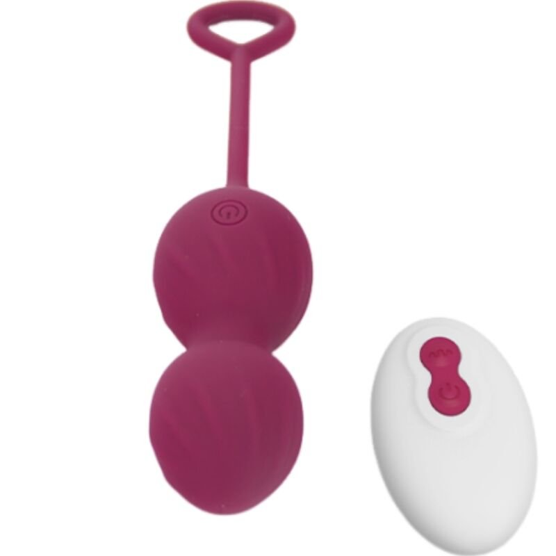 ARMONY - BLOSSOMS VAGINAL DUMBBELL VIBRAÇÃO CONTROLE REMOTO 10 VIBRAÇÕES VERMELHO ESCURO - Imagem 3