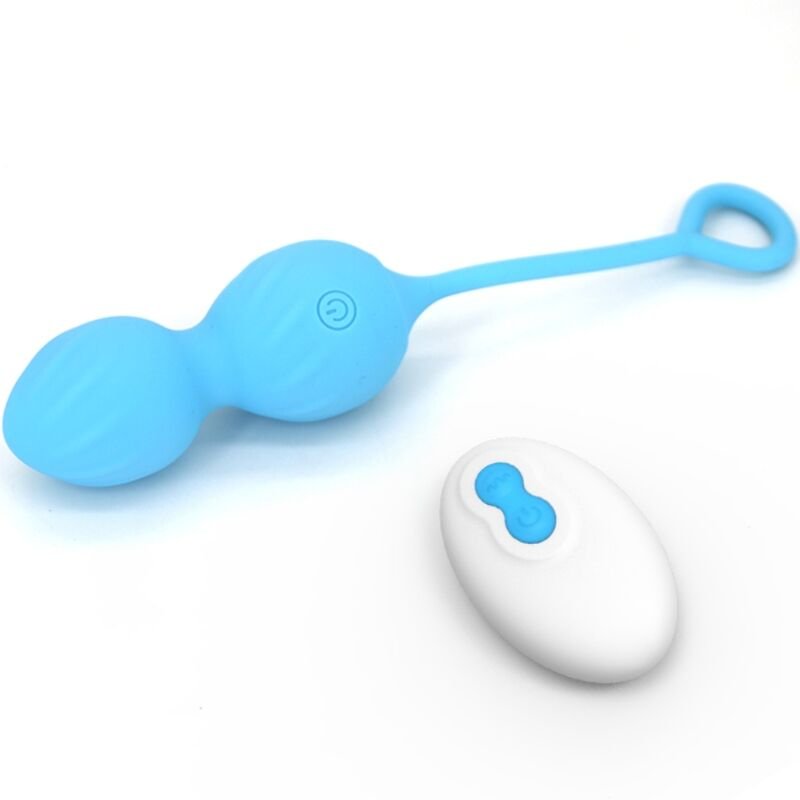 ARMONY - BLOSSOMS VAGINAL DUMBBELL VIBRAÇÃO CONTROLE REMOTO 10 VIBRAÇÕES AZUL - Image 3