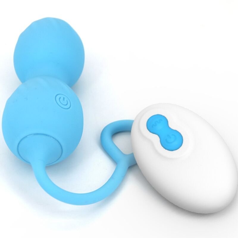 ARMONY - BLOSSOMS VAGINAL DUMBBELL VIBRAÇÃO CONTROLE REMOTO 10 VIBRAÇÕES AZUL - Image 5