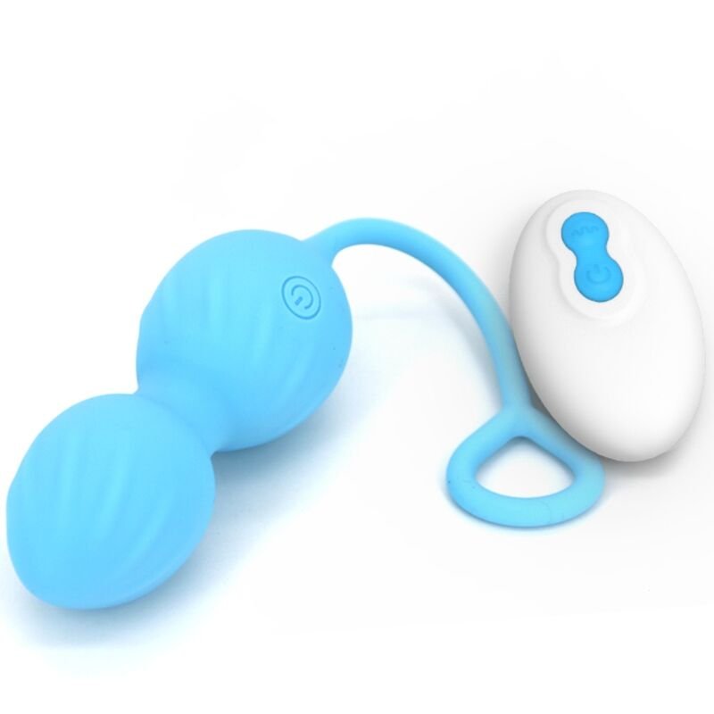 ARMONY - BLOSSOMS VAGINAL DUMBBELL VIBRAÇÃO CONTROLE REMOTO 10 VIBRAÇÕES AZUL - Image 4