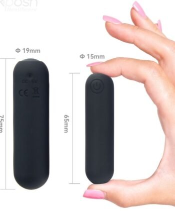 Visão alternativa de ARMONY -SPLASH HEHE VIBRADOR BALA SILICONE 10 VIBRAÇÕES 65 X 15 CM PRETO