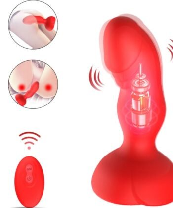 ARMONY - EXTREME A BLOOM VIBRADOR ROSE E PLUG ANAL CONTROLE REMOTO VERMELHO