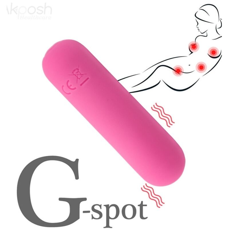 ARMONY - SPLASH HAHA VIBRADOR BALA SILICONE 10 VIBRAÇÕES 75 X 19 CM ROSA - Imagem 5