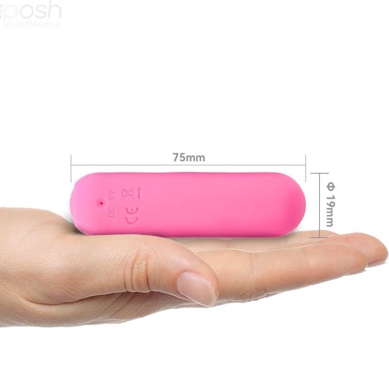 ARMONY - SPLASH JOIE VIBRADOR BULLET SILICONE CONTROLE REMOTO 10 VIBRAÇÕES 75 X 19 CM ROSA - Imagem 4