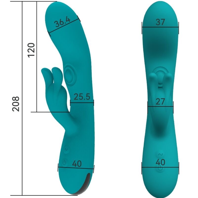 ARMONY - DANCING BUNNY VIBRADOR COELHO 10 VELOCIDADES VERDE - Imagem 4