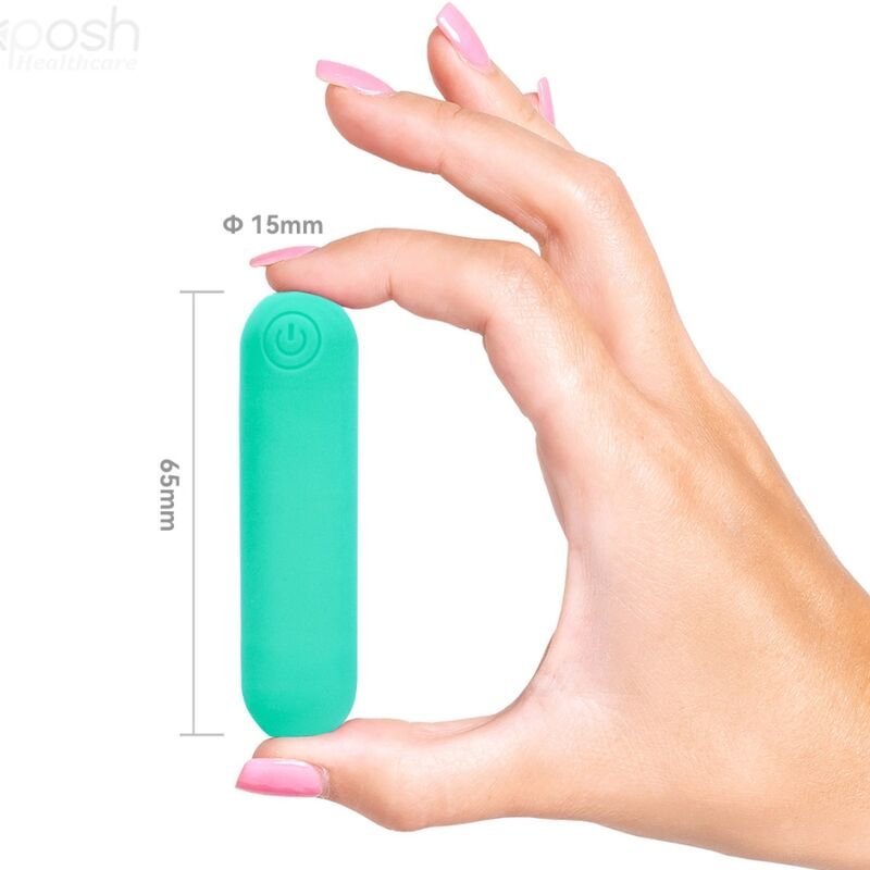 ARMONY - SPLASH JOLINE VIBRADOR BULLET SILICONE CONTROLE REMOTO 10 VIBRAÇÕES 65 X 15 CM VERDE - Imagem 5