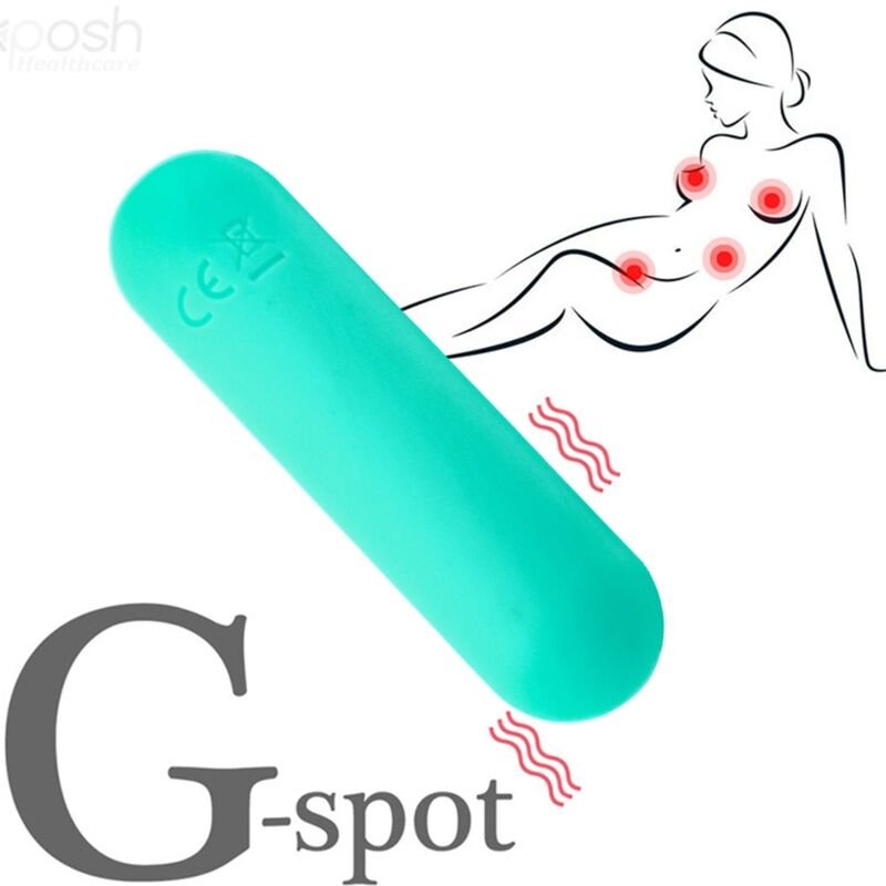ARMONY - SPLASH JOLINE VIBRADOR BULLET SILICONE CONTROLE REMOTO 10 VIBRAÇÕES 65 X 15 CM VERDE - Imagem 2