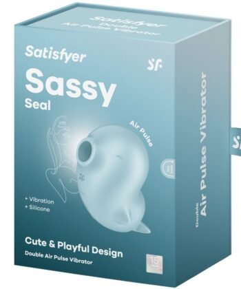 Visão alternativa de SATISFYER - SASSY SEAL ESTIMULADOR E VIBRADOR AZUL