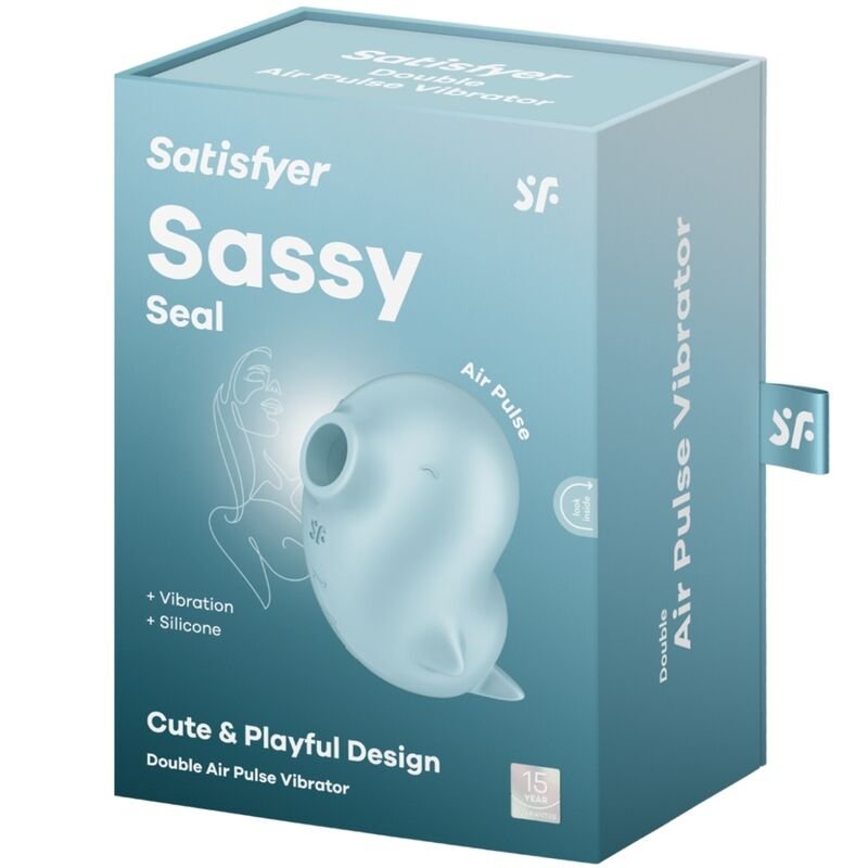 SATISFYER - SASSY SEAL ESTIMULADOR E VIBRADOR AZUL - Image 2