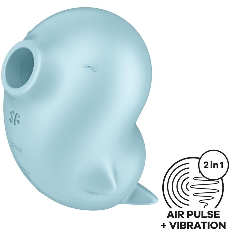 SATISFYER - SASSY SEAL ESTIMULADOR E VIBRADOR AZUL - Image 5