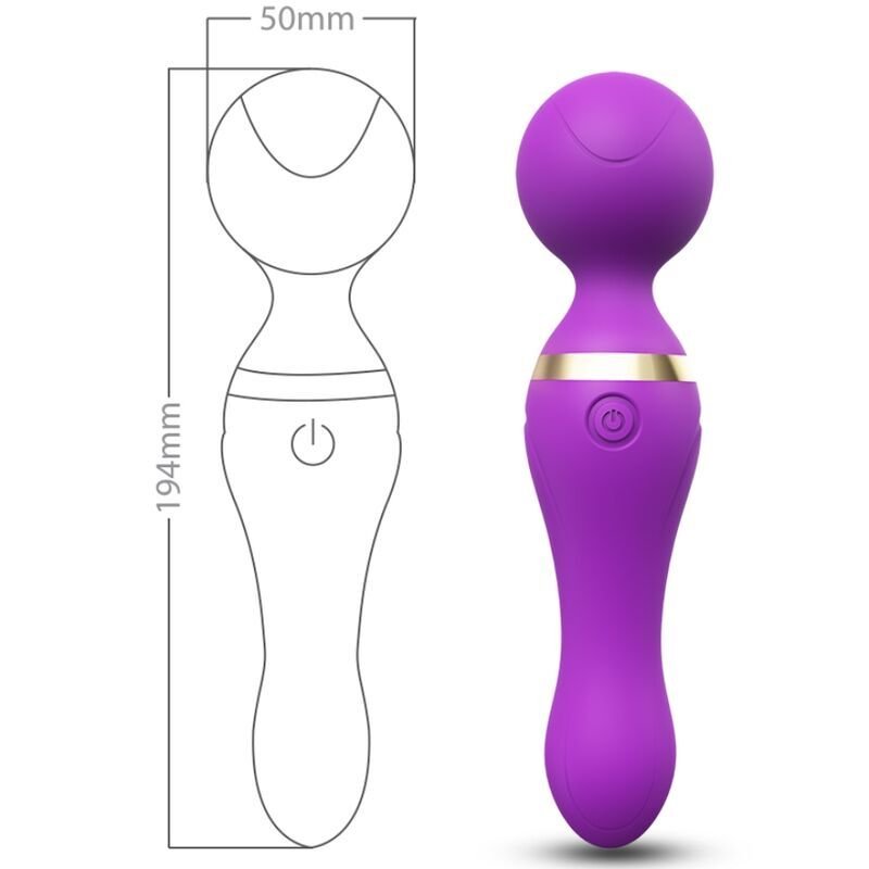 ARMONY - MASSAGER E VIBRADOR FREEZA CABEÇA SUPER FLEXÍVEL ROXO - Imagem 4
