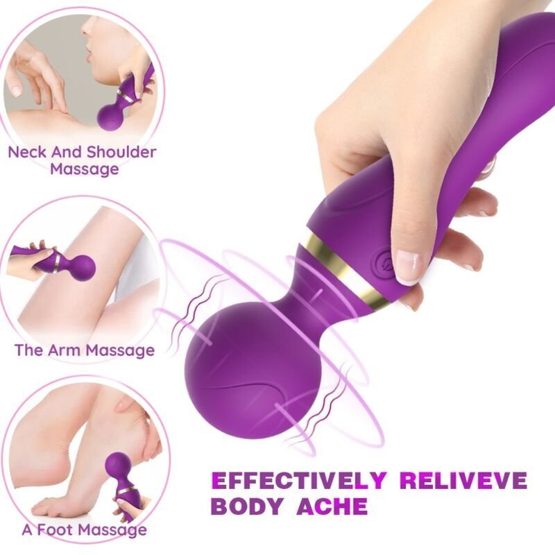 ARMONY - MASSAGER E VIBRADOR FREEZA CABEÇA SUPER FLEXÍVEL ROXO - Imagem 2