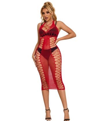 Alternative view of SUBBLIME - 952327 VESTIDO LONGO RED FISHNET TAMANHO ÚNICO