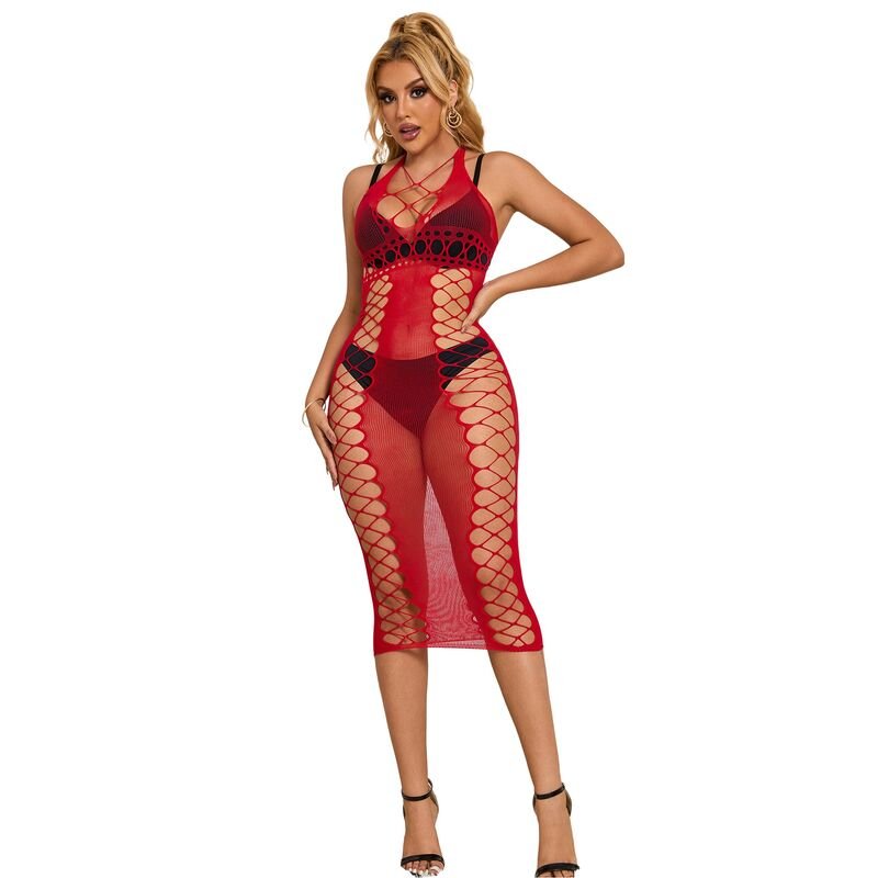 SUBBLIME - 952327 VESTIDO LONGO RED FISHNET TAMANHO ÚNICO - Imagem 2
