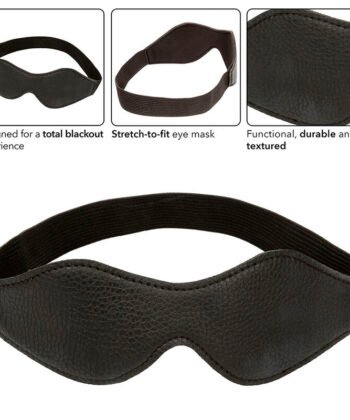 Visão alternativa de CALEXOTICS - NOCTURNAL MÁSCARA DE OLHOS PVC COURO PRETO