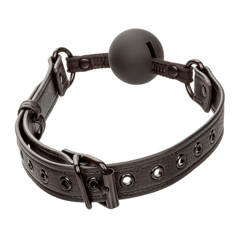CALEXOTICS - NOCTURNAL MORDAÇA DE BOLA SILICONE PRETO - Imagem 5