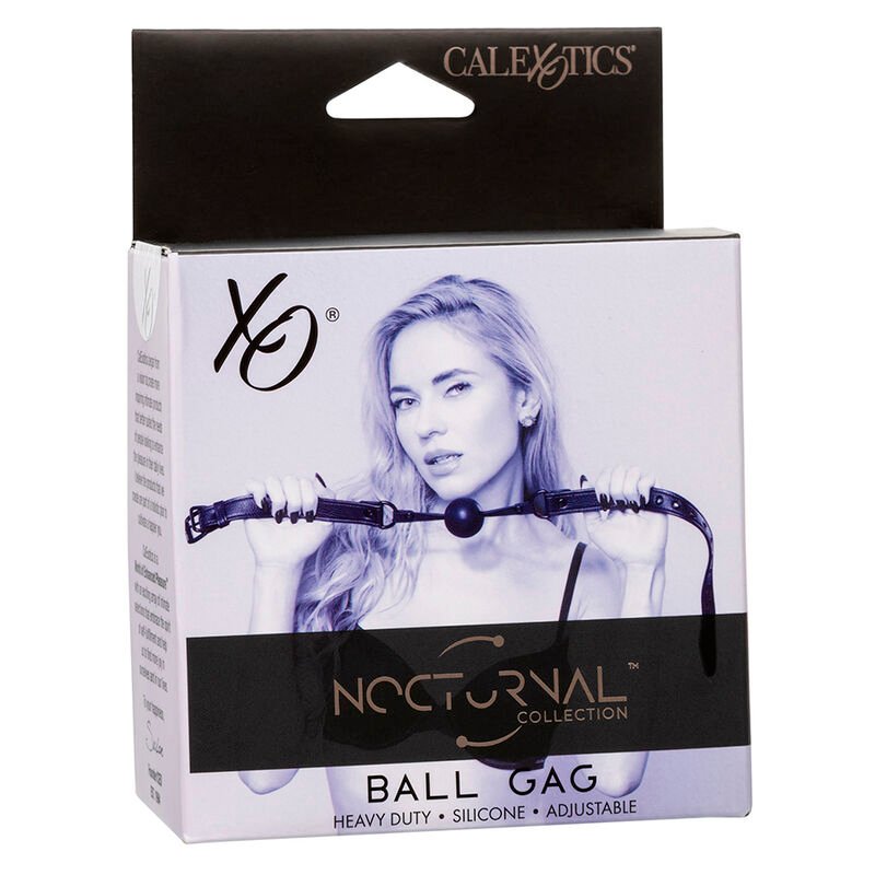 CALEXOTICS - NOCTURNAL MORDAÇA DE BOLA SILICONE PRETO - Imagem 4