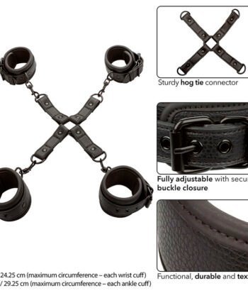 Visão alternativa de CALEXOTICS - NOCTURNAL CONECTOR HOG TIE CUERO AJUSTÁVEL PRETO