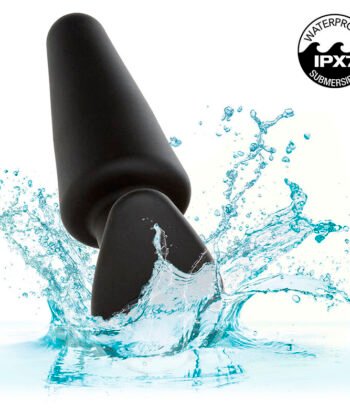 Alternative view of CALEXOTICS - ROCK BOTTOM PLUG ANAL CÔNICO 10 VIBRAÇÕES SILICONE PRETO