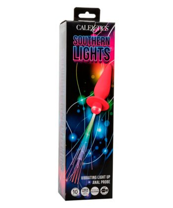 CALEXOTICS - SOUTHERN LIGHTS LIGHT UP ANAL PLUG 10 VIBRAÇÕES SILICONE ROSA