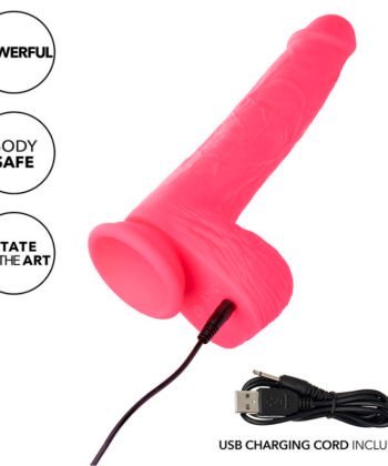 CALEXOTICS - STUDS VIBRADOR REALISTA 10 VIBRAÇÕES ROSA - Image 5